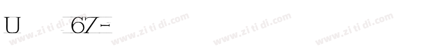 Univers 67字体转换